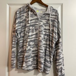 Camo full zip sweatshirt